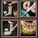 InoxMix - Kit Máquina de Encher Linguiça Caseira + Funil - Entrega Grátis