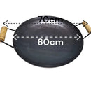 IronGrill - Discos de Arado de Aço Reforçado com Alças de Madeira - Entrega Grátis