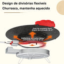 PowerGrill - Grill Elétrico Antiaderente de Pedra Vulcânica Maifan Stone - Entrega Grátis