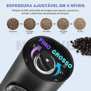 EletricGrinder - Moedor Elétrico de Temperos Com Níveis de Moagem Fino ou Grosso - Entrega Grátis