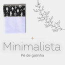 Pano de Prato Minimalista com Barradinho Pé de Galinha – Kit 3 Unidades