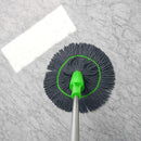 MopClean - Esfregão 2 em 1 Giratório Automático Com Desidratação Perfeito Para Limpeza Completa de Piso - Entrega Grátis