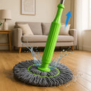MopClean - Esfregão 2 em 1 Giratório Automático Com Desidratação Perfeito Para Limpeza Completa de Piso - Entrega Grátis
