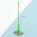 MopClean - Esfregão 2 em 1 Giratório Automático Com Desidratação Perfeito Para Limpeza Completa de Piso - Entrega Grátis