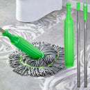 MopClean - Esfregão 2 em 1 Giratório Automático Com Desidratação Perfeito Para Limpeza Completa de Piso - Entrega Grátis